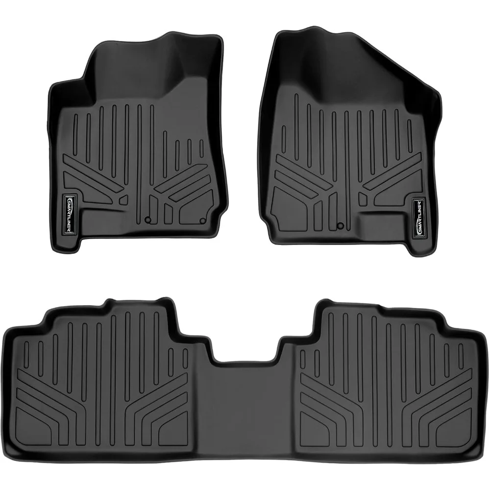 

US MAXLINER Custom Fit Floor Mats 2 Row Liner Set Black Compatible with 2010-2016 Cadillac SRX - All Models