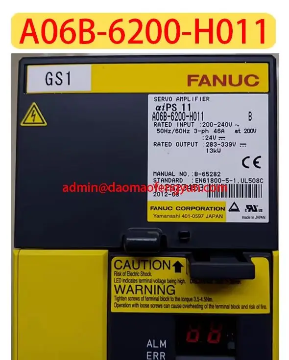 A06B-6200-H011 Second hand Drive，A06B 6200 H011 Fast shipping