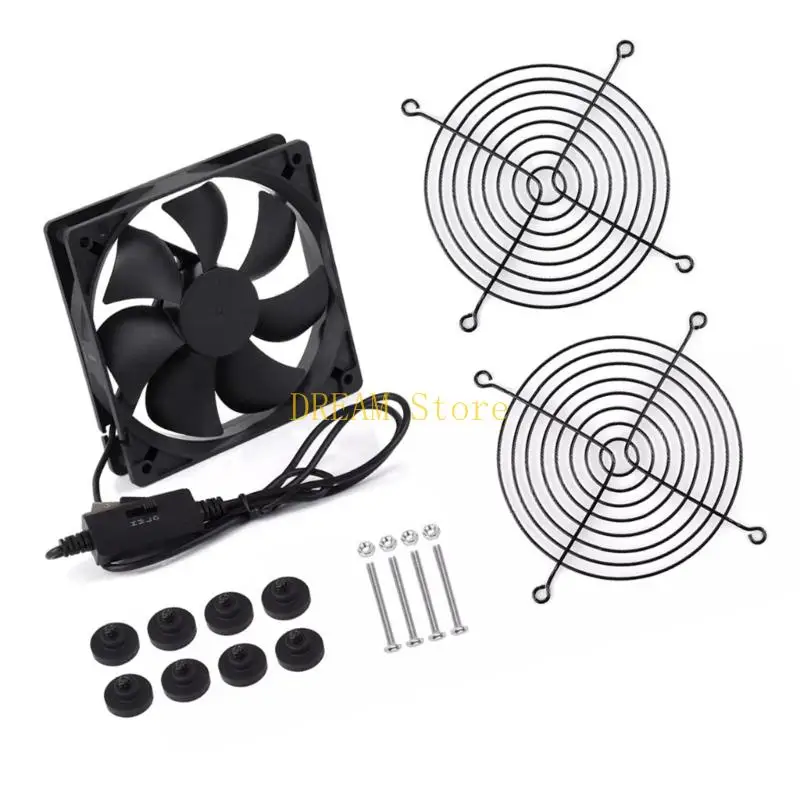 Professional 120mm USB Cooling Fan For Gaming And Networking Equipment best sale