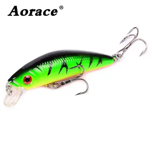 Minnow 70mm 8g Fishing Lure with 3D Eyes AOrace