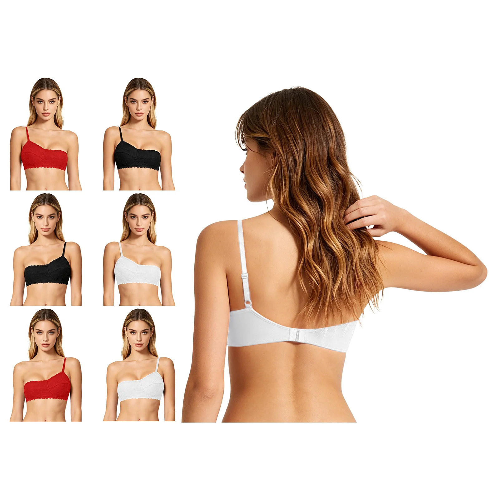 Women Mastectomy Recovery Unilateral Bra One Cup Lace Wireless Bandeau Brassiere Special Needs Lingerie Bra Mastectomy Bra Cup