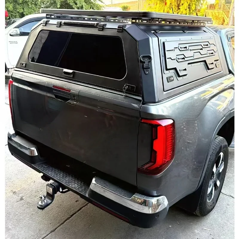 

High QualitSteel Ute Canopy Fit Year 2010 to 2023 Heavy Duty Black Canopy Truck Topper Camper