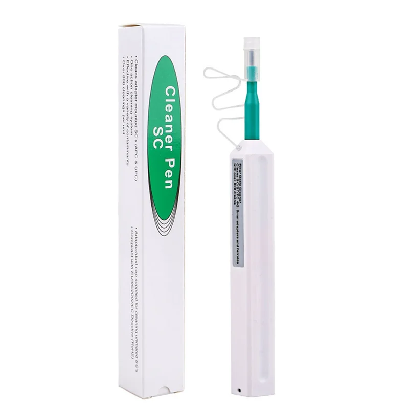A99E-Optical Fiber Connector Cleaner 2.5Mm SC/FC ST Fiber Optic Cleaning Pen Kit One-Click Cleaner Tools