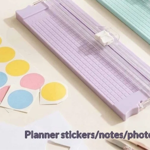 5/2 Pieces in Random Colors, New Colorful Paper Cutter, Non-Electric, Plastic Material, A4 Size, Very Suitable for Paper Cutting, Office Use, Journaling, School Supplies, Graduation Projects, Halloween and Christmas Gi view 5
