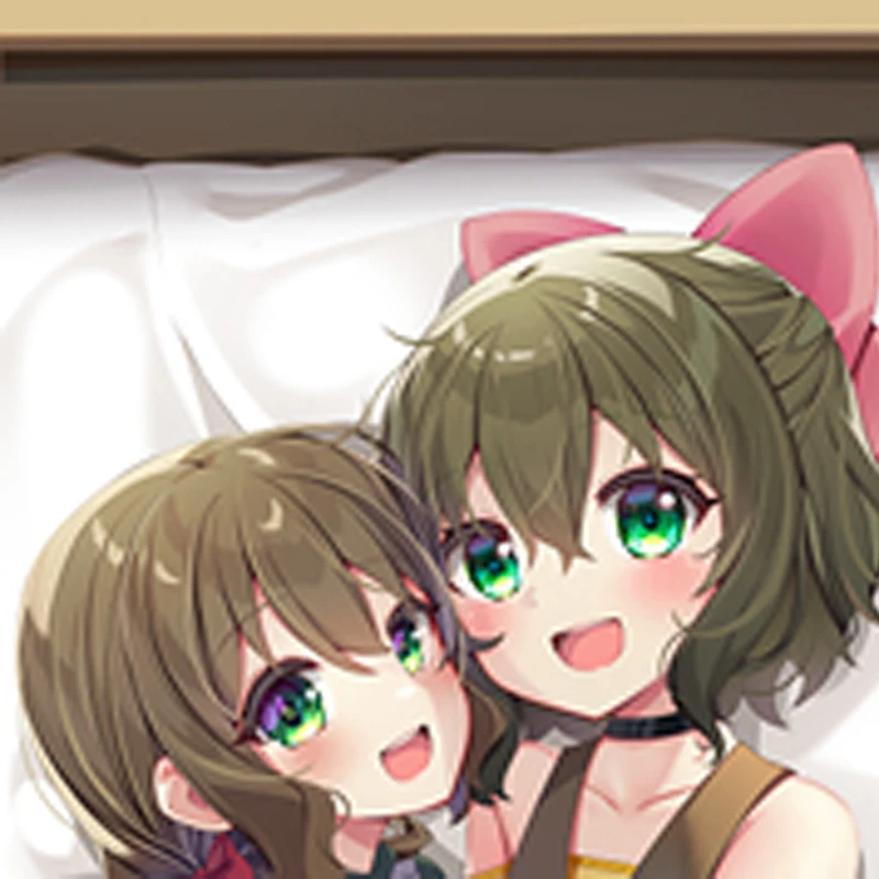 

Dakimakura Anime Pillow Cover Kula & Kola Double Sided Print 2Way Cushion Cover Xmas Gifts