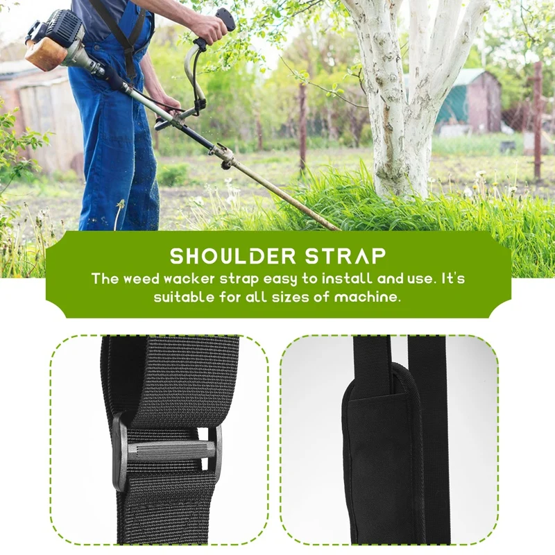 Shoulder Strap Trimmer Strap Blower Strap Weed Wacker Strap Universal For Weedeater Leaf Blower, Multi Head System