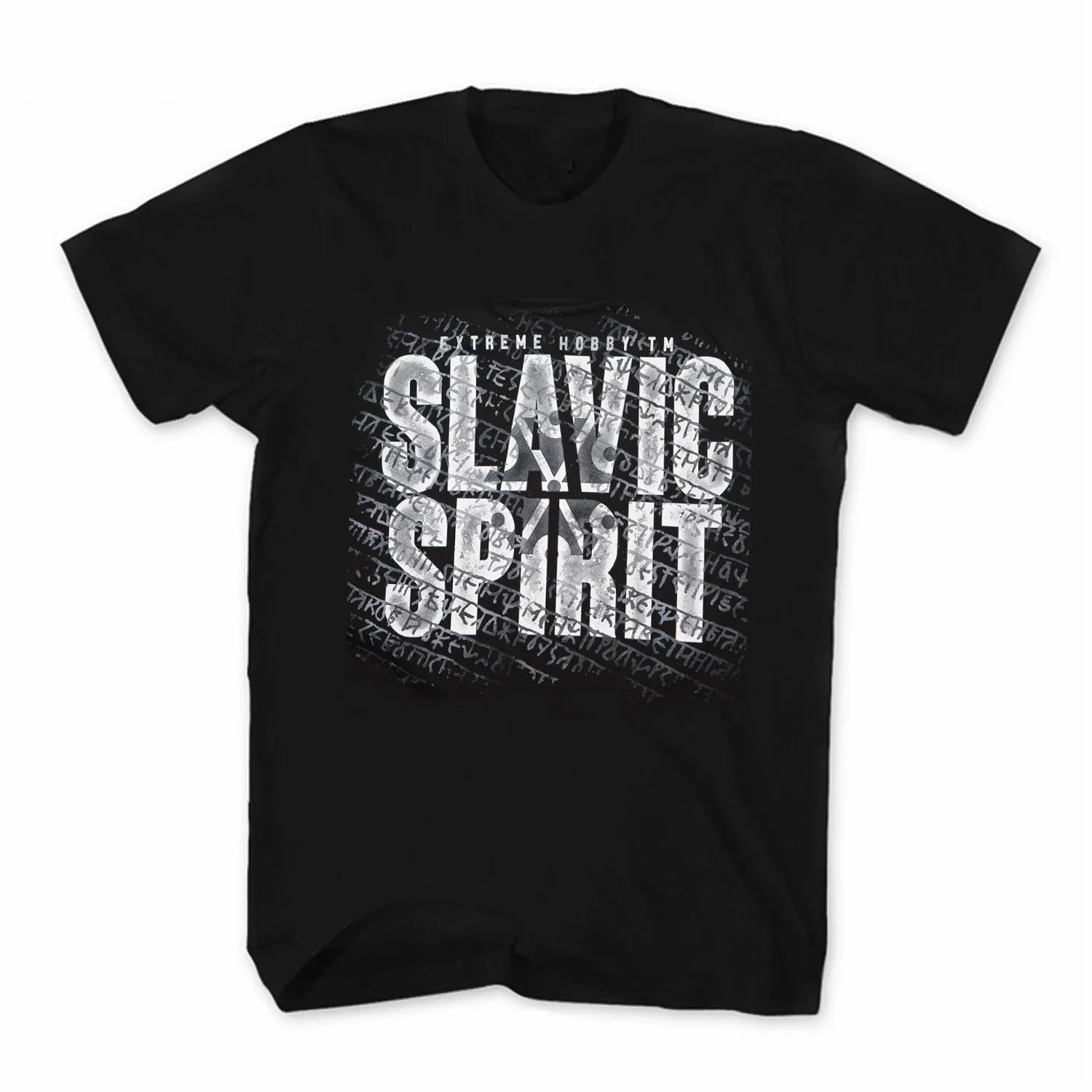 SLAVIC SPIRIT Creative Letter Printed T-Shirt. Summer Cotton Short Sleeve O-Neck Mens T Shirt New S-3XL