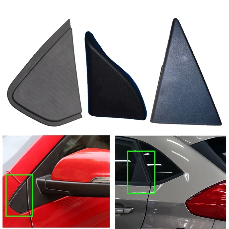 

Car Front Door Corner Outside Inside Cap Rear Window Outer Triangle Cover Trim For Chery Tiggo 2 3X 2016 2017 2018 2019 2020