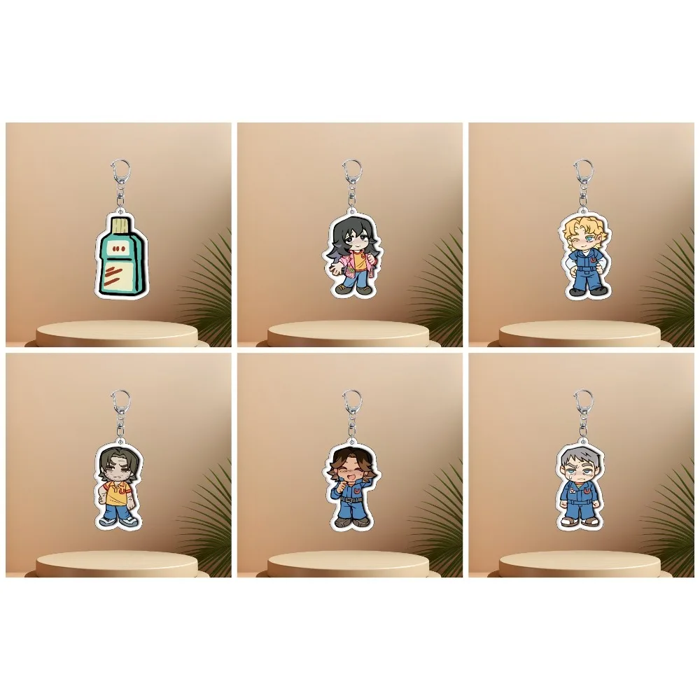 

DIY Game Mouthwashing Chibi Acrylic Key Chain Backpack Decoration Pendant Jimmy Swansea Anya Anime Peripheral Holiday Gift