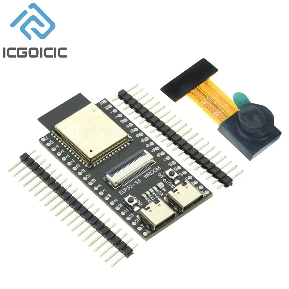 【セール中】ESP32-S3 WROOM N16R8 CAM 開発ボード WiFi + Bluetooth モジュール OV2640/5640 カメラ
