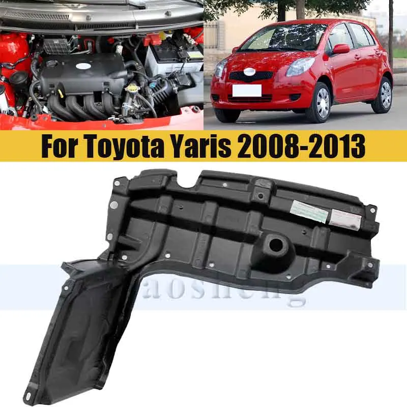 

Car Front Engine Lower Guard Plate For Toyota Yaris 2008-2013 Chassis Armor Engine Protective Cover