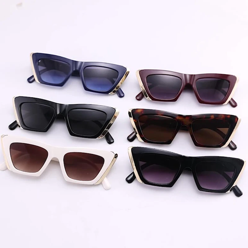 Brand Cat Eye Sunglasses Women Fashion Design Popular Style Small Sun Glasses Luxury Vintage Female Shades UV400 Oculos De Sol