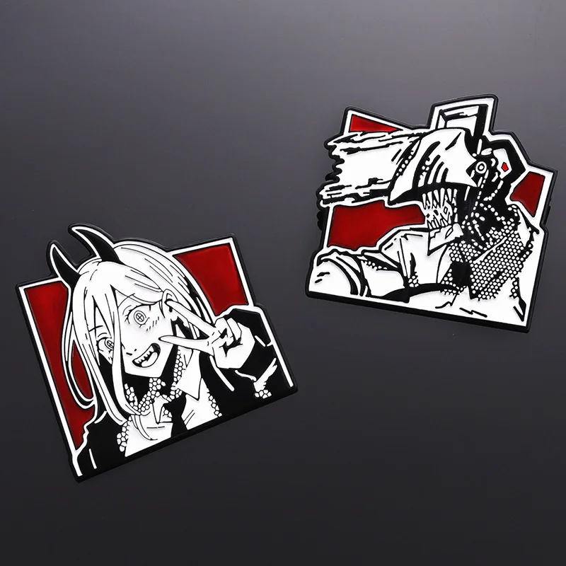 Chainsaw Man Metal Badge Japanese Anime Power Enamel Pin Brooch Cute Girl Cartoon Lapel Pins Emblem Fashion Jewelry Accessories