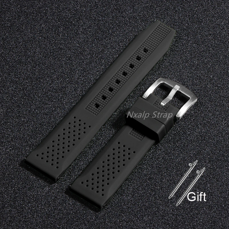 Quick Release Silicone Watch Band 16mm 18mm 20mm 22mm Breathable Waterproof Watch Strap Men Women Smart Bracelet Accessories