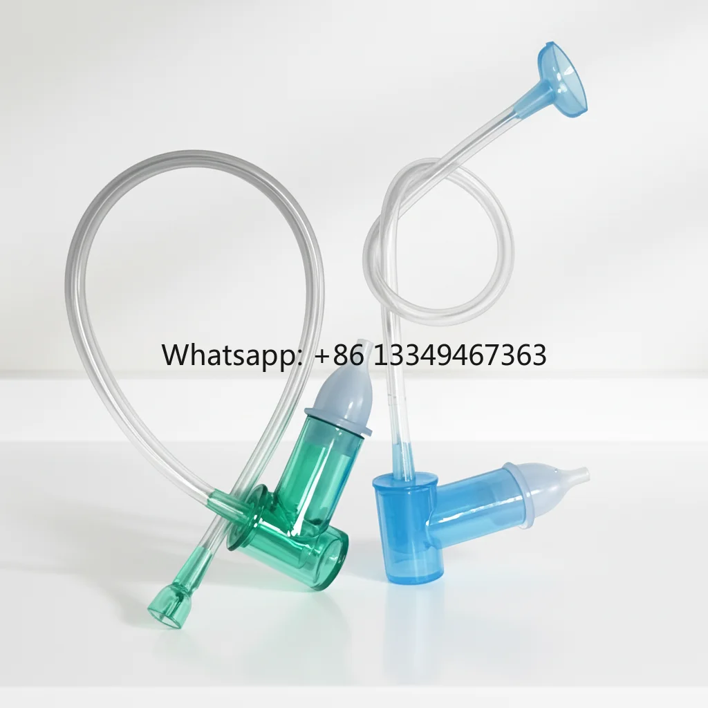 Multifunction Removable Plastics Children Nose Cleaner Washer Baby Nasal Aspirator with Silicone Soft Tip
