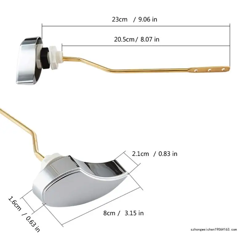 Stili leve per scarico WC a installazione rapida 28GF maniglia moderna per WC per bagno