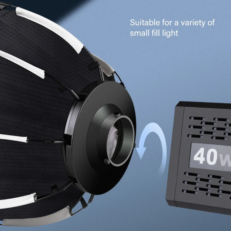 Удобный восьмиугольный софтбокс шириной 290 мм с мини-креплением Удобный восьмиугольный софтбокс для улучшения качества