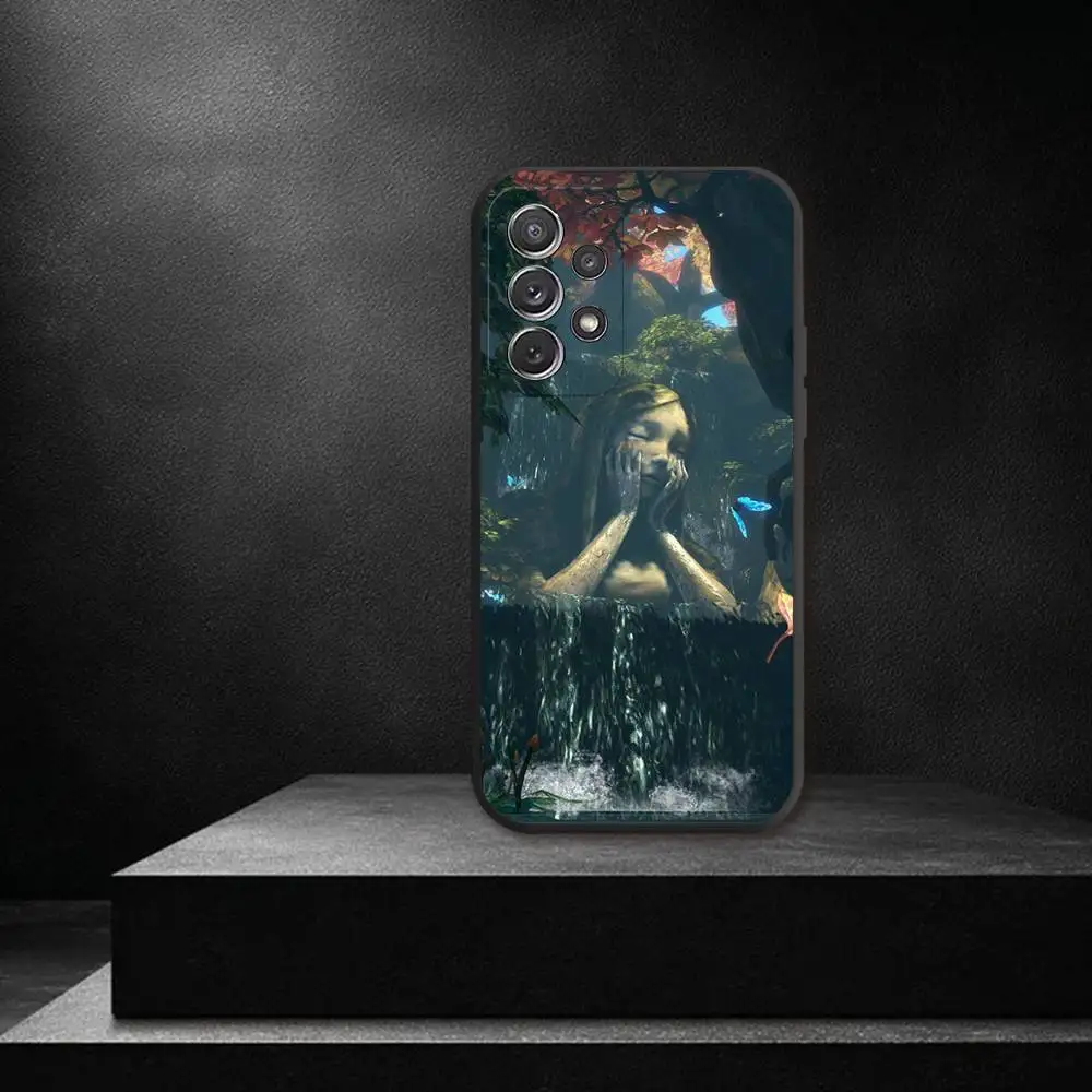 Чехол для телефона A-Alice M-Madness Returns для Samsung S 25,24,23,22,30,21,10,9,Ultra,Plus,Lite,FE,4,5G, черный мягкий чехол