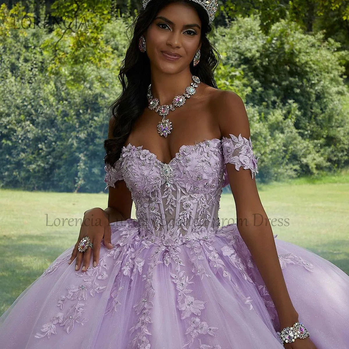 فستان Quinceanera مع زخارف ، دانتيل بدون حمالة ، ثوب كرة مزين بالخرز ، مشد بدون أكمام ، حلو 16 ، رائع ، عرض ، 16 سنة