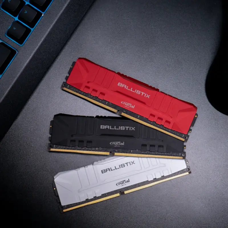 ذاكرة كروشيال باليستيكس DDR4 لسطح المكتب بسعات 16/8 جيجابايت، ترددات 3600/3200/2666 ميجاهرتز، DIMM غير مخزن مؤقت، ذاكرة ألعاب مزدوجة - 5