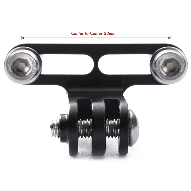 CNC-Aluminium-Fahrradlenkerhalterung für GoPro Action-Kamera & Fahrradlicht, kompatibel mit Garmin Computer, Dual-Purpose-Halterung für – Detail 2