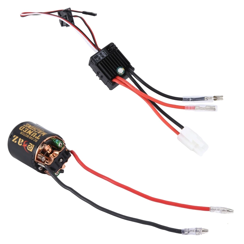 

540 Brushed Motor With 1060 Brushed ESC 60A 2-3S Lipo Waterproof Electric Speed Controller For RC 1/10 Crawler Car