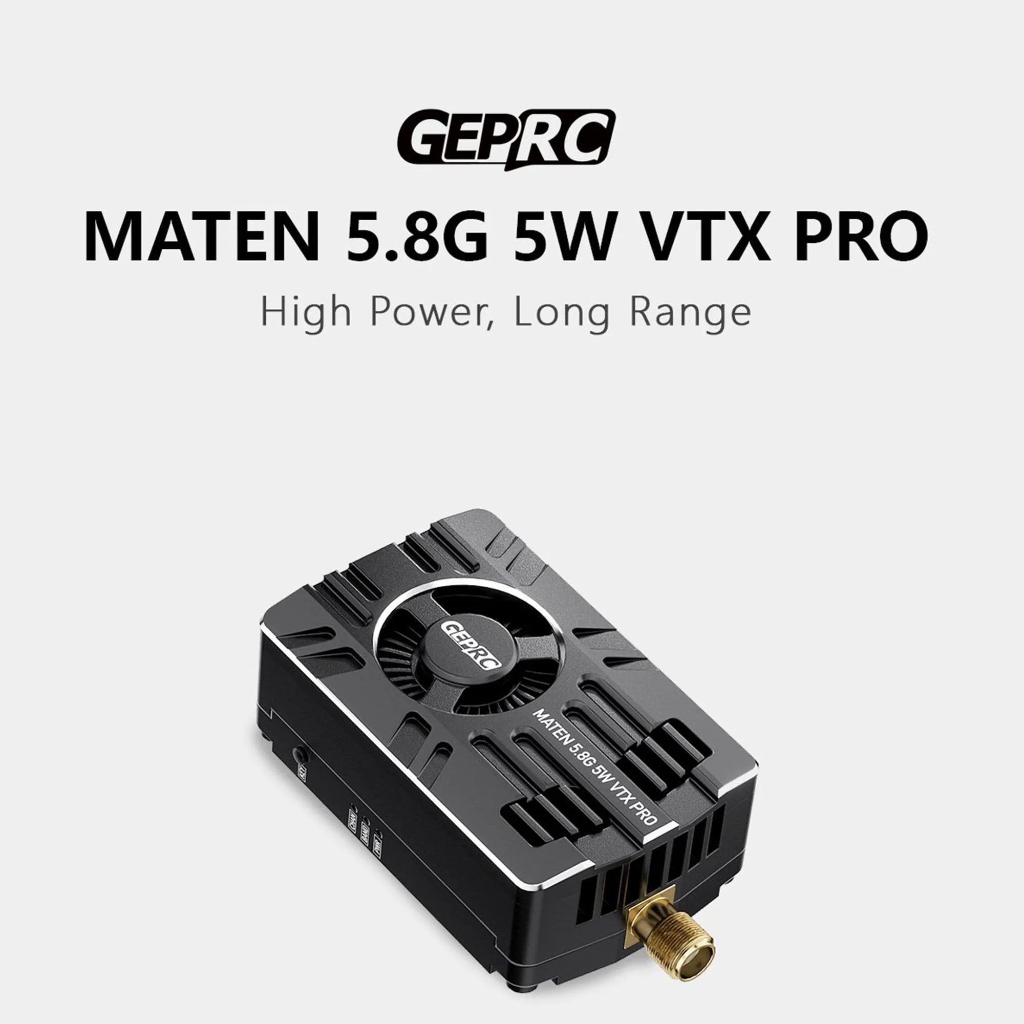 

GEPRC MATEN 5,8G 5 Вт VTX PRO Встроенный микрофон Поддержка передачи IRC Tramp Protoco с 80 каналами передачи