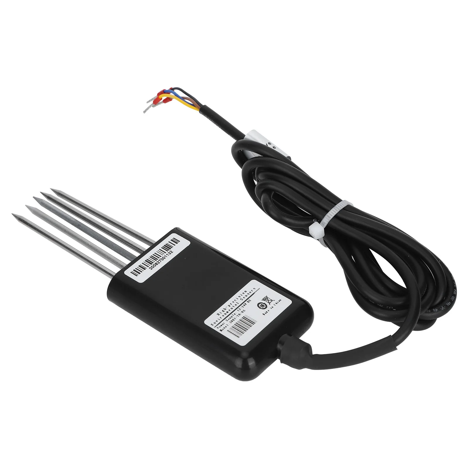 RS485 5Pin Soil PH NPK Temperature and Humidity EC Sensor Conductivity Detector Tester Soil Multi‑Parameter Sensor