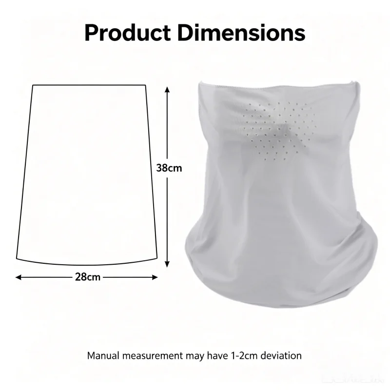 Sun Protection Mask Ice Silk Breathable Riding Mask Quick-drying Sunscreen Ear Scarf Men Women Bicycle Neckerchief Headwear