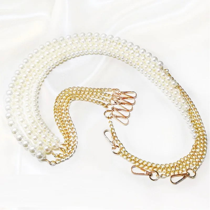 Pearl Chain Accessories Small Fragrant Wind Bag Messenger Shoulder Strap Diy Transformation Replacement Bag Chain Single Buy