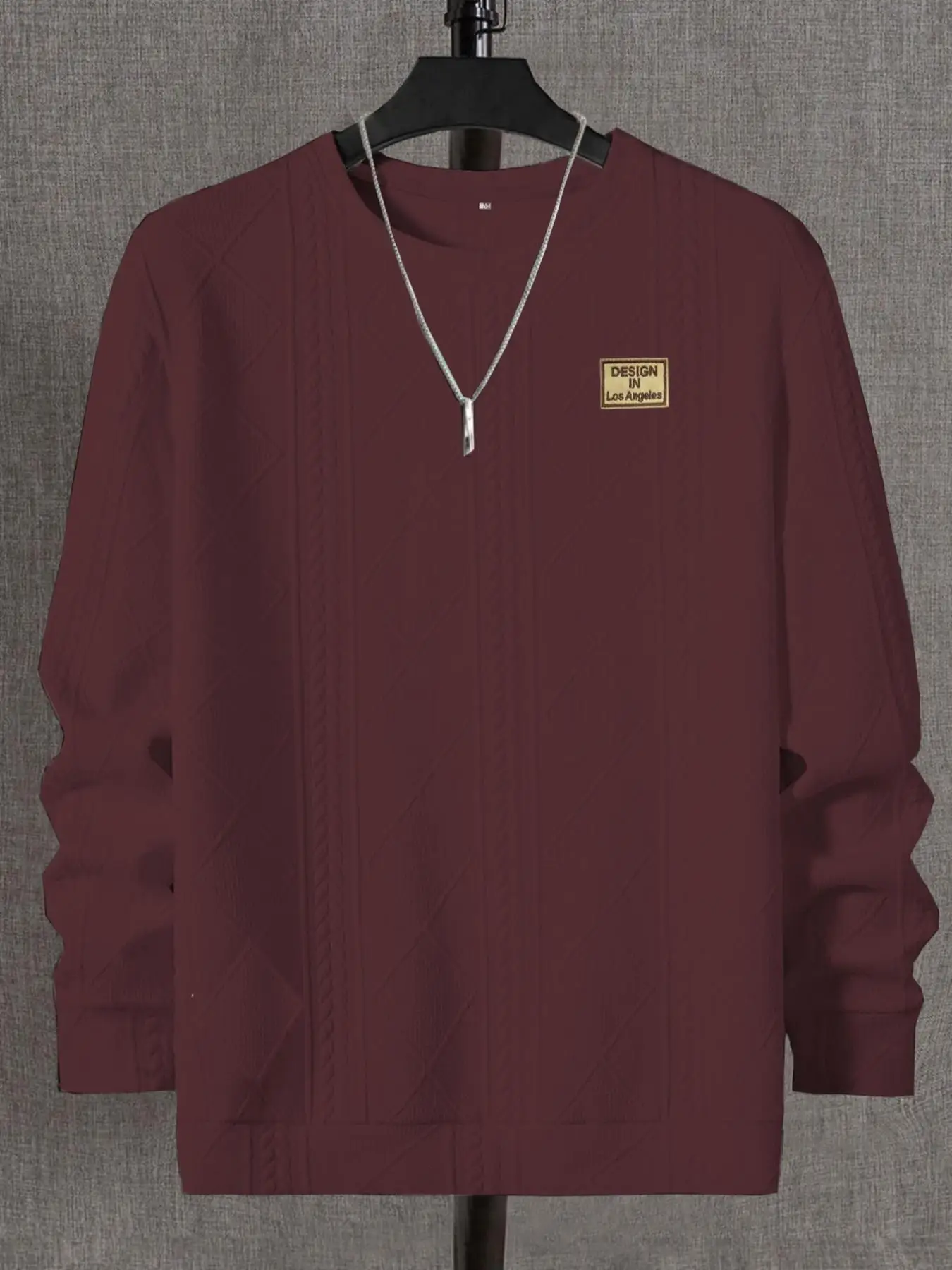 Herren Mode Rundhals Casual Langarm-Sweatshirt Stylischer Pullover für Tägliches Tragen Komfortables und Trendiges Design – Detail 12