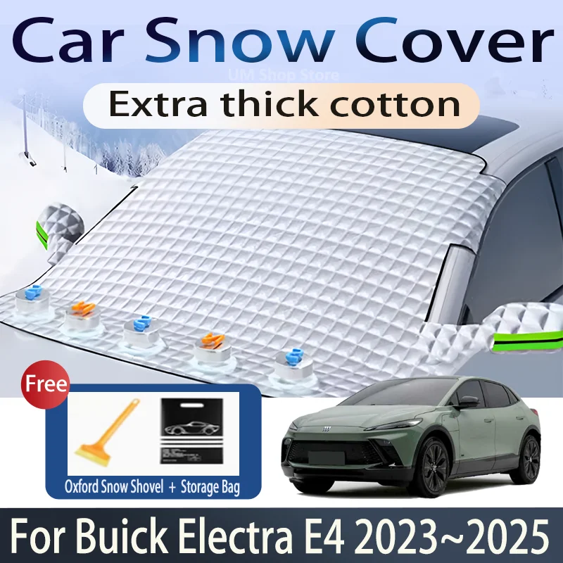 Car Cover For Buick Electra E4 2023~2025 2024 Front Windshield Snow Ice Shield Protector Window Shade Cover Exterior Accessories