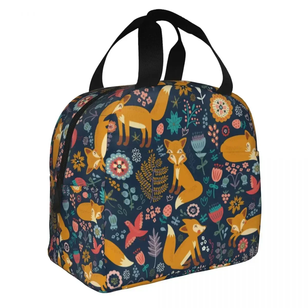 Lunch Bags for Men Women Fox Insulated Cooler Waterproof Picnic Oxford Lunch Box Handbags
