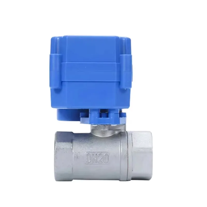 Picture 3: Stainless Steel 314 306 Miniature Electric Actuated Control 2 Way Motorized Ball Valve