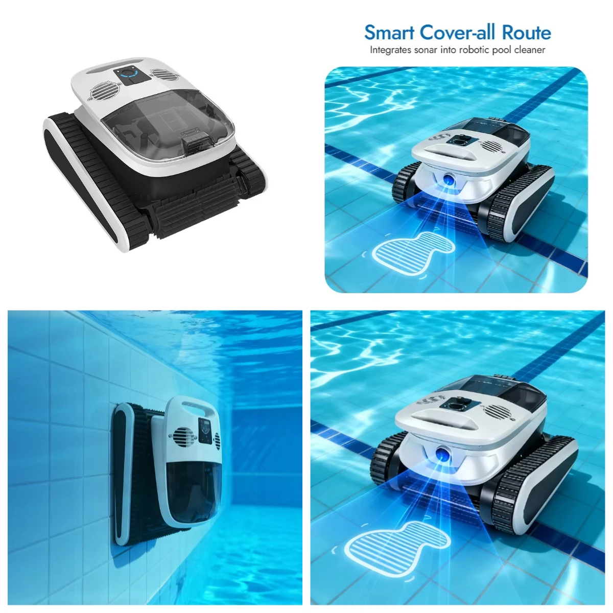 NF16 Automatic Plug-Powered Robotic Pool Vacuum Cleaner, High Efficiency for Hotel, Family & Private Use