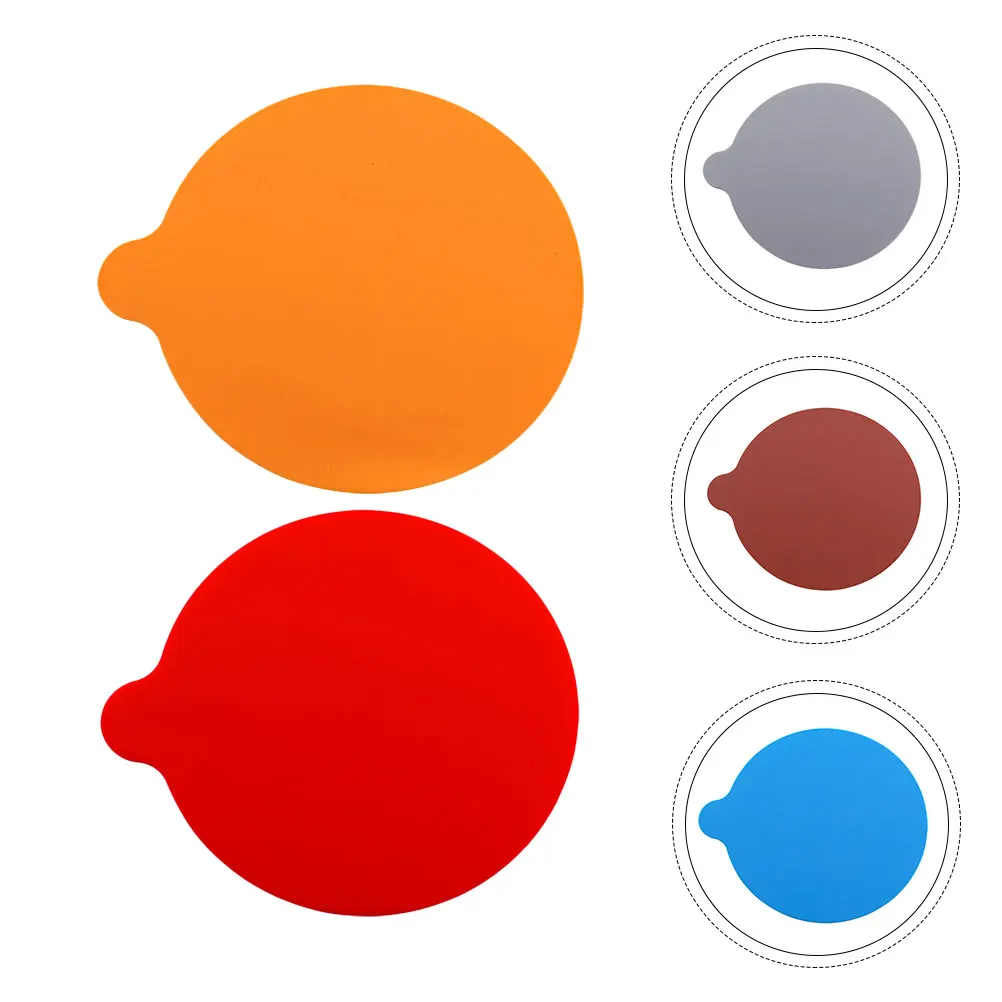 

2 pcs Heat Insulation Coaster Anti-Slip Jar Gripper Pad Bottle Holder Silicone Cup Mat Round Table Protection Pad Kitchen Bar