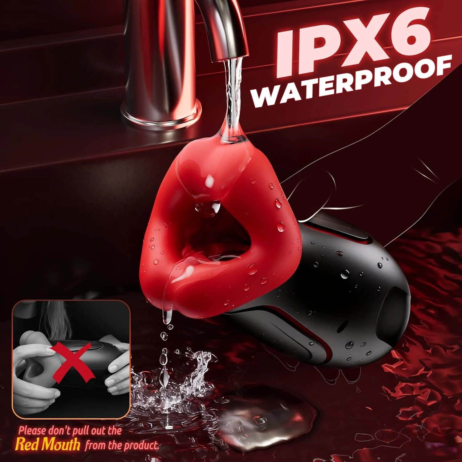 APP التحكم للعصر الكهربائية ذكر الاستمناء كوب الحلق العميق الفم اللسان هزاز 360 °   لعبة جنسية ملفوفة على الجيب للرجال