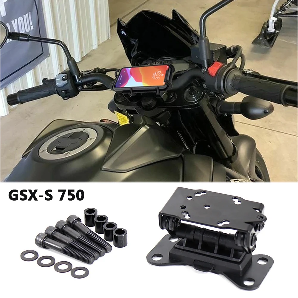

Для Suzuki GSX-S750 GSX-S 750 2016 2017 2018 2019 2020 2021 мотоциклетный GPS-держатель для телефона, кронштейн, комплект для крепления, навигационная подставка