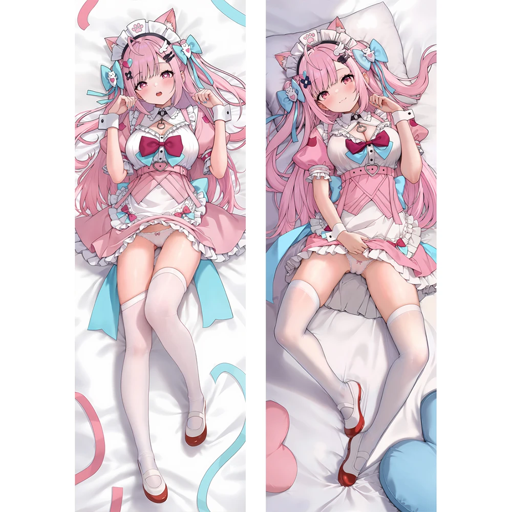 

Game Vtuber Yuuki Sakuna Kawaii Fullbody Dakimakura Cover Cosplay Props Anime Double-Sided Printed Cartoon Pillow Cover