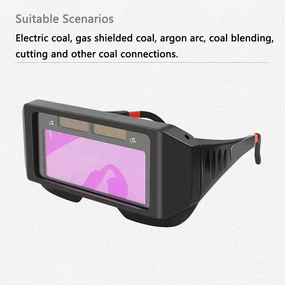 Solar Powered Welding Helmet Auto Darkening Welding Goggles LCD Welder Glasses for TIG MIG MMA Plasma Welder Glasses