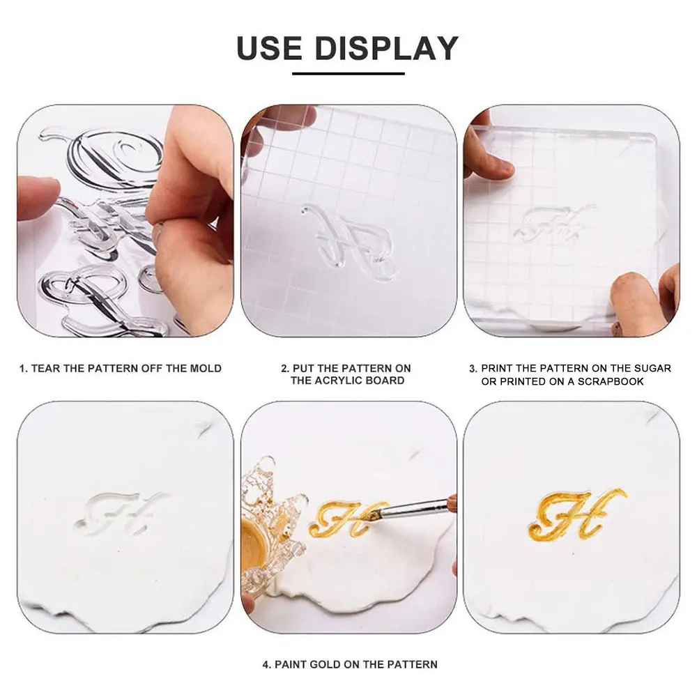 Transparente Silicone Letter Seal para DIY, Clear Alphabet Decor, Rubber Stamp Sheet, Scrapbook, Álbum de Fotos, Paper Card Craft