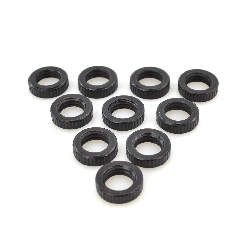 10pcs Screw Nuts Standard Thread Black Spare Parts For Carp Fishing Alarms Buzz Bars