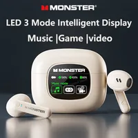 Monster XKT20 Wireless Bluetooth 5.4 Headphones TWS Hifi Stereo Earphones Gaming Headset Noise Reduction Sports Earbuds With Mic