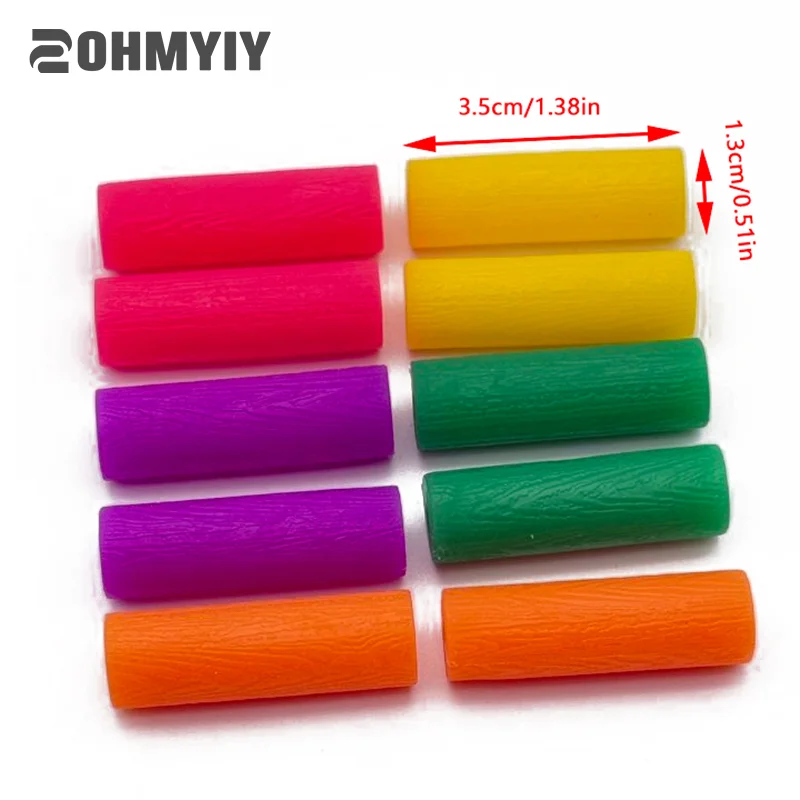 10Pcs Orthodontic Tooth Bite Stick Fruit Flavor Teeth Aligners Chewies Reusable Silicone Sticks For Invisable Braces