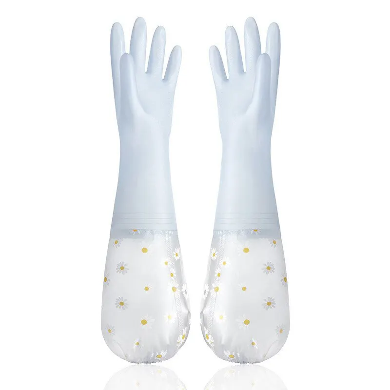 Waterproof Housework Cleaning Gloves Kitchen Cleaning Latex Household Dishwashing Laundry Gloves Wear Resistant Rubber Gloves