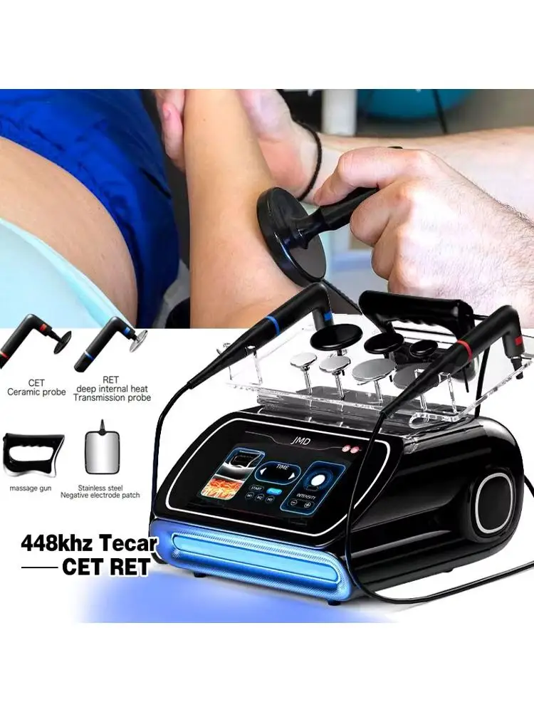3-in-1 448kHz RF Tecar Therapie RET CET Diathermie Lichaamsafslankingsapparaat Pijnverlichting Huidversteviging INDIBA Diepgaande Verzorging 2026 - afbeelding 2