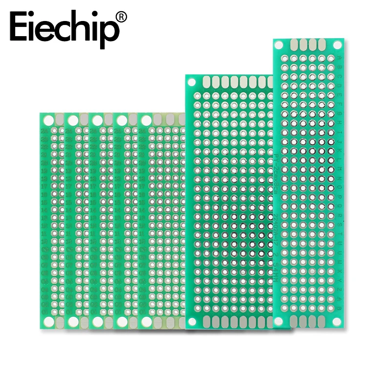 5pcs 2x8 3x7 4x6cm Single Side Prototype PCB Printed Circuit Board 2*8 3*7 4*6 Universal Board PCB Soldering Plate DIY Kit