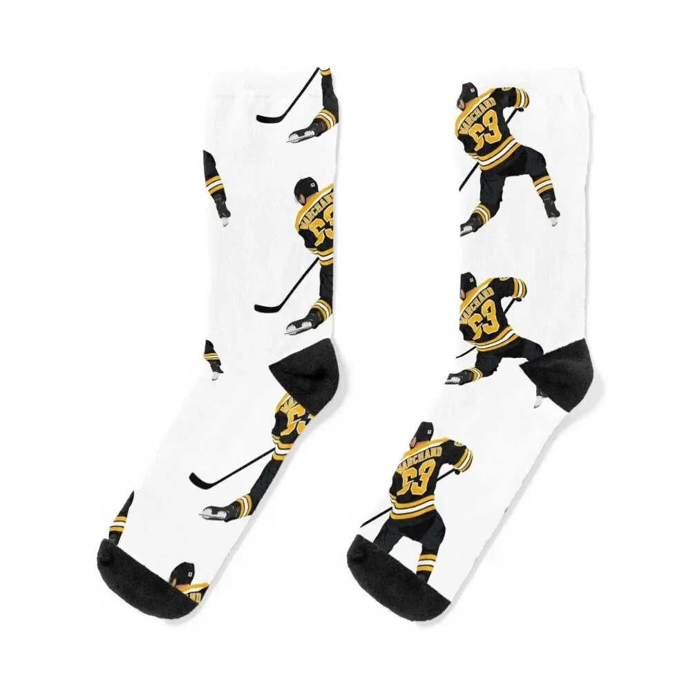 

Brad Marchand Socks FASHION cool Hiking boots Rugby Men's Socks Luxury Women's tennis with print loose Ladies Socks Men's