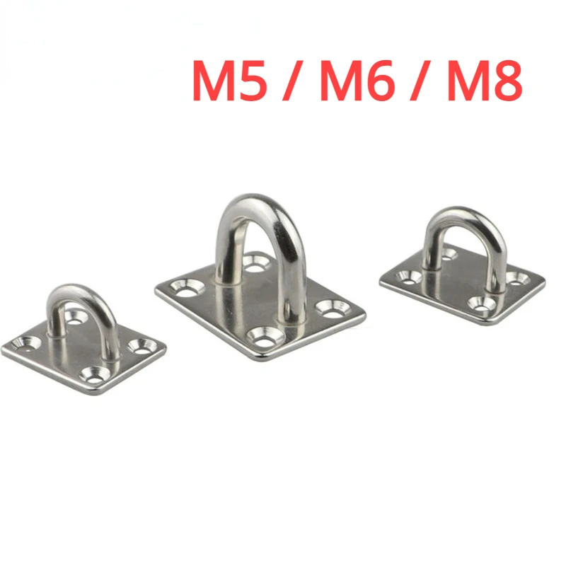 

M5/M6/M8, держатель с крючком, металлическая конструкция, многофункциональное настенное крепление с крючками для лодки, автоматический парный крючок из нержавеющей стали 304/316