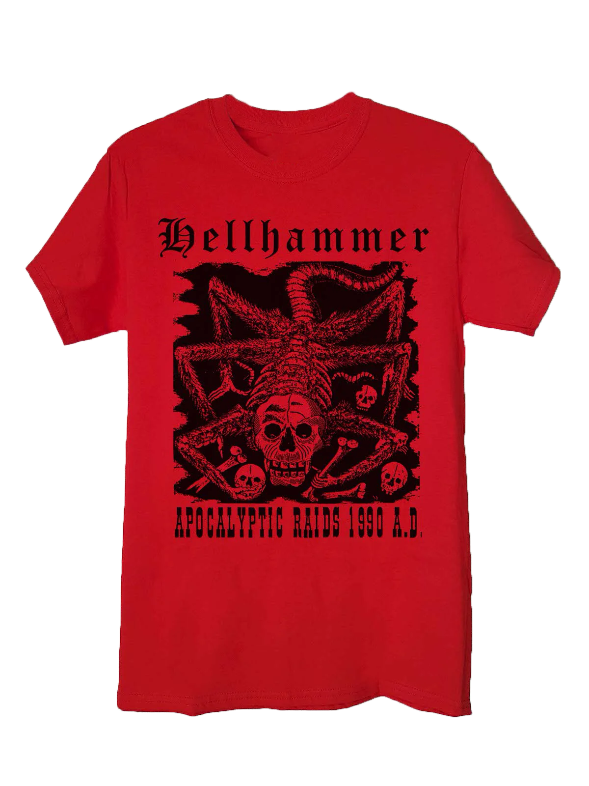 Hellhammer Apocalyptic Raids T-Shirt Red Fullsize